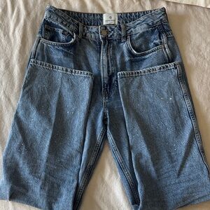 Anine Bing Light Blue Denim Jeans